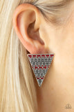 Paparazzi Earring - Terra Tricolor - Red