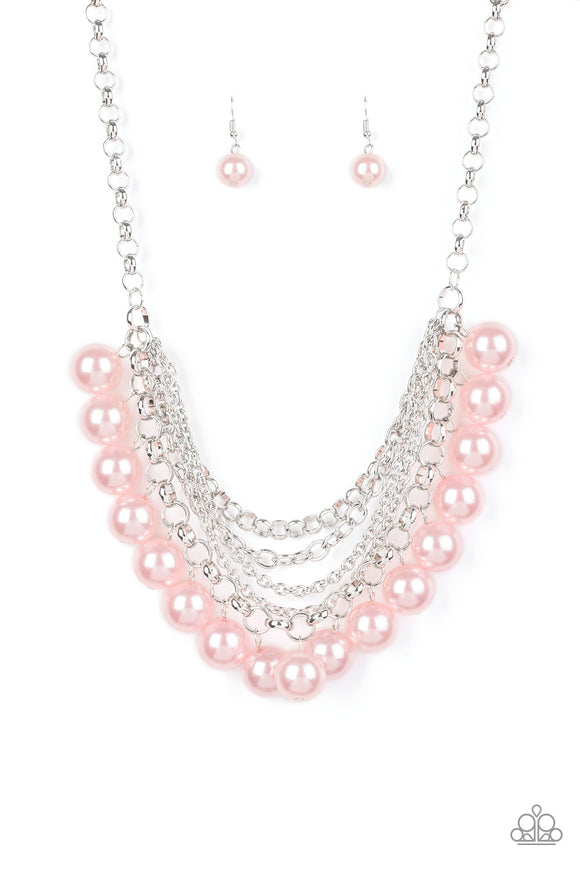 Paparazzi Necklace - One-Way WALL STREET - Pink