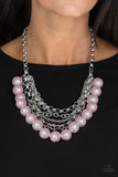 Paparazzi Necklace - One-Way WALL STREET - Pink