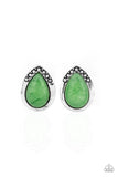 Paparazzi Earring - Stone Spectacular - Green