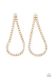 Paparazzi Earring - Diamond Drops - Gold