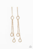 Paparazzi Earring - Chance of REIGN - Gold