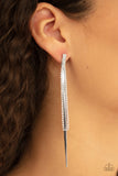 Paparazzi Earring - Flavor of the Sleek - White