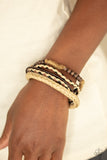 Paparazzi Urban Bracelet - Woodland Wayfarer - Brown