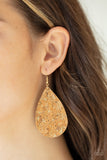 Paparazzi Earring - CORK it Over - Gold