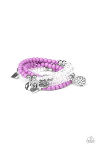 Paparazzi Bracelet - Colorfully Cupid - Purple