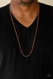 Paparazzi Urban Necklace - Covert Operation - Copper