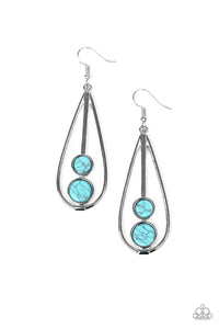 Paparazzi Earring - Natural Nova - Blue