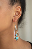 Paparazzi Earring - Natural Nova - Blue