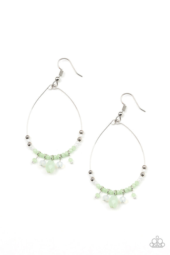 Paparazzi Earring - Exquisitely Ethereal - Green