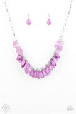 Paparazzi Necklace - Colorfully Clustered - Purple