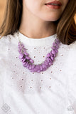 Paparazzi Necklace - Colorfully Clustered - Purple