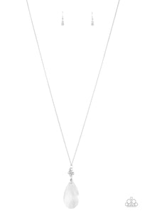 Paparazzi Necklace - Up In The HEIR - White LOP