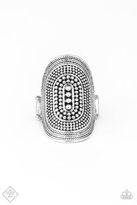 Paparazzi Ring - Dotted Decor - Silver