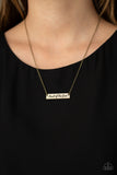 Paparazzi Necklace - Land Of The Free - Brass