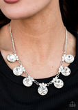 Paparazzi Necklace - Glow-Getter Glamour - White