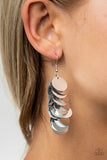 Paparazzi Earring - Now You SEQUIN It - Silver LOP