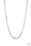 Paparazzi Urban Necklace - Grit and Gridiron - Silver