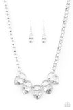 Paparazzi Necklace - HEART On Your Heels - White LOP