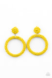 Paparazzi Earring - Be All You Can BEAD - Yellow
