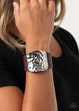 Paparazzi Urban Bracelet - Brighten Up - Purple