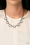 Paparazzi Necklace - Star Quality Sparkle - Black Gunmetal