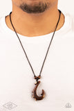 Paparazzi Urban Necklace - Off The Hook - Black