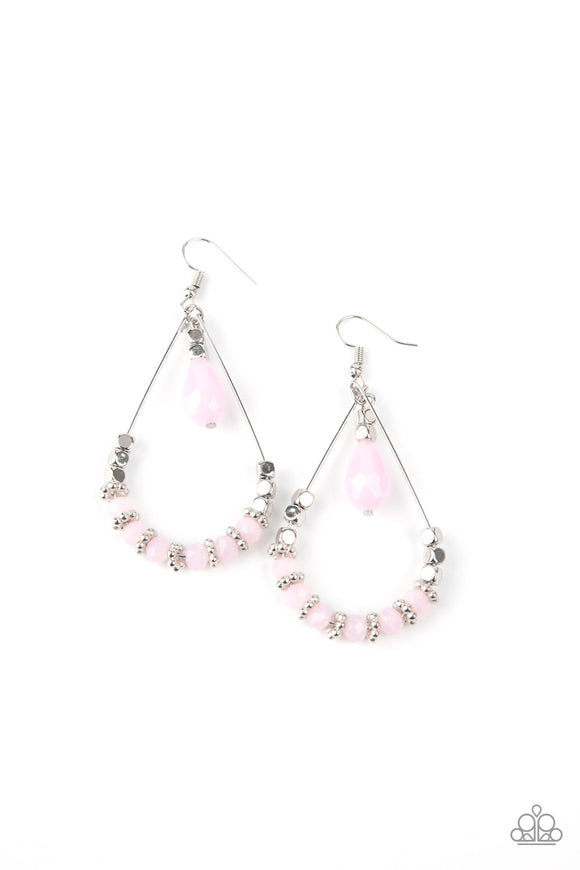 Paparazzi Earring - Lovely Lucidity - Pink