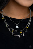 Paparazzi Necklace - Wandering Wonder - Yellow