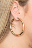 Paparazzi Earring - Curve Ball - Gold