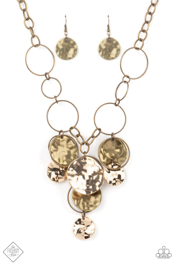 Paparazzi Necklace - Learn the HARDWARE Way - Brass