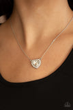 Paparazzi Necklace - Out of the GLITTERY-ness of Your Heart - White