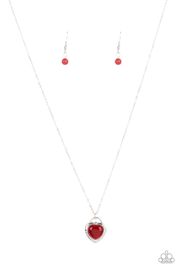 Paparazzi Necklace - A Dream is a Wish Your Heart Makes - Red