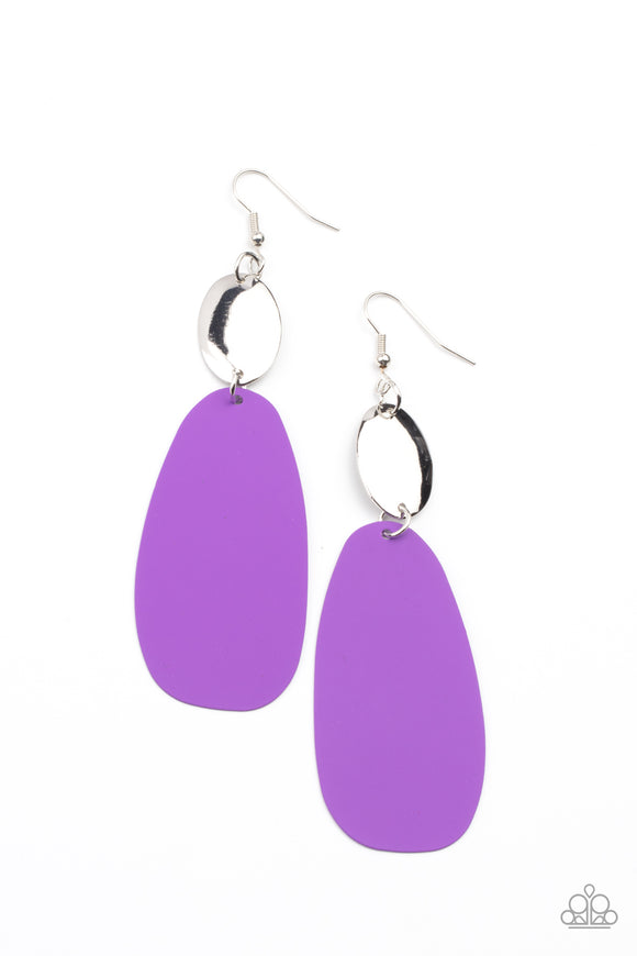 Paparazzi Earring - Vivaciously Vogue - Purple