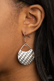Paparazzi Earring - Im Sensing a Pattern Here - Silver