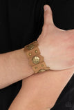 Paparazzi Urban Bracelet - Electrified Edge - Brown