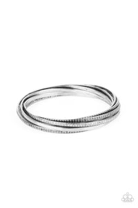 Paparazzi Bracelet - Trending in Tread - Silver