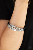 Paparazzi Bracelet - Trending in Tread - Silver