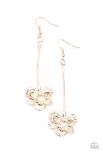 Paparazzi Earring - Opulently Orchid - Rose Gold