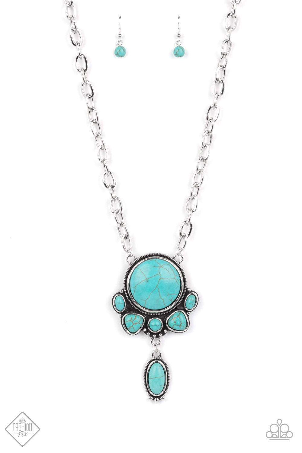 Dreaming in MULTICOLOR - Blue Gem Necklace - Paparazzi Accessories –  Bejeweled Accessories By Kristie