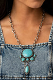 Paparazzi Necklace - Geographically Gorgeous - Blue