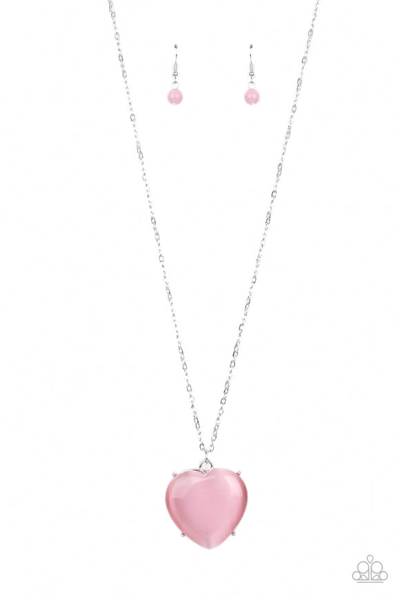 Paparazzi Necklace - Warmhearted Glow - Pink