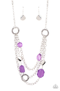 Paparazzi Necklace - Oceanside Spa - Purple