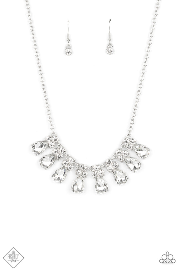 Paparazzi Necklace - Sparkly Ever After - White