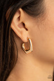 Paparazzi Earring - On The Hook - Gold