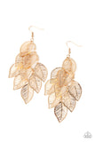 Paparazzi Earring - Limitlessly Leafy - Gold
