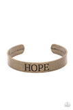 Paparazzi Bracelet - Hope Makes The World Go Round - Brass