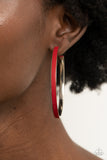 Paparazzi Earring - Fearless Flavor - Red
