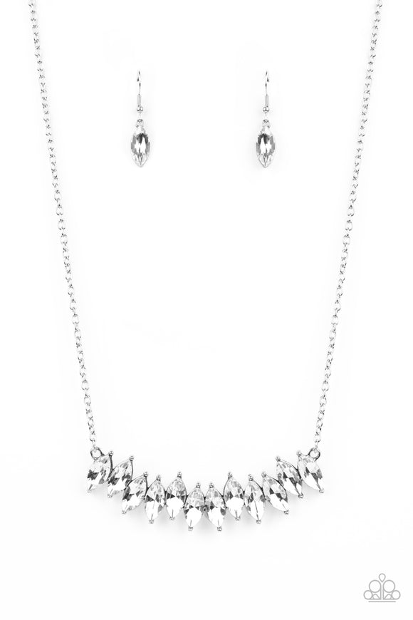 Paparazzi Necklace - Icy Intensity - White