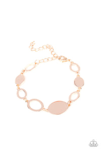 Paparazzi Bracelet - OVAL and Out - Rose Gold